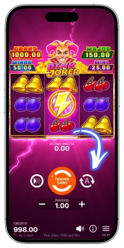 Pink Joker Hold and Win: come attivare l'Autoplay con limiti di perdita e vincita